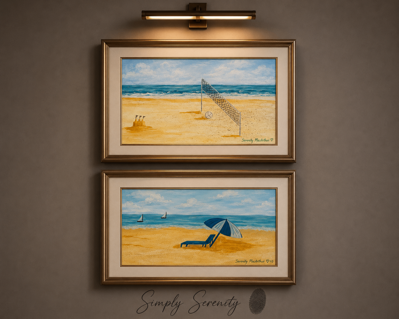 Summer Shoreline, original artwork by Serenity K. Kashuba